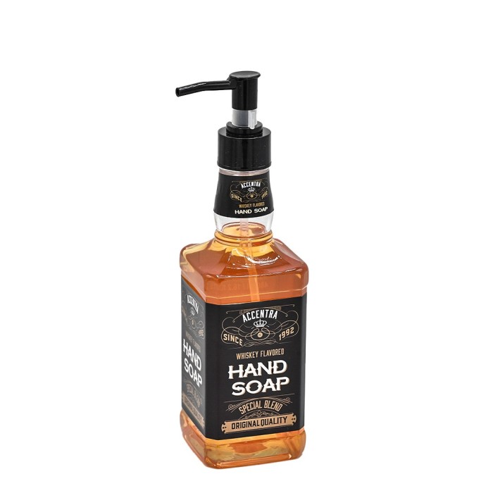 Σαπούνι χεριών 480ml σε dispenser-μπουκάλι Rum μαύρο ''Accentra''