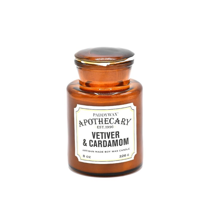 Φυτικό αρωματικό κερί σόγιας ''Paddywax'' Βετιβέρια-Κάρδαμο 226gr 50+ώρες καύσης